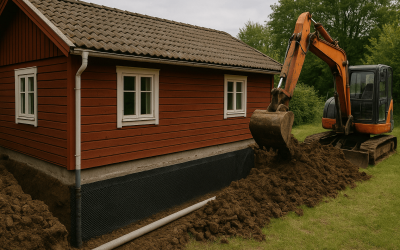 Hur djupt ska dräneringen ligga?